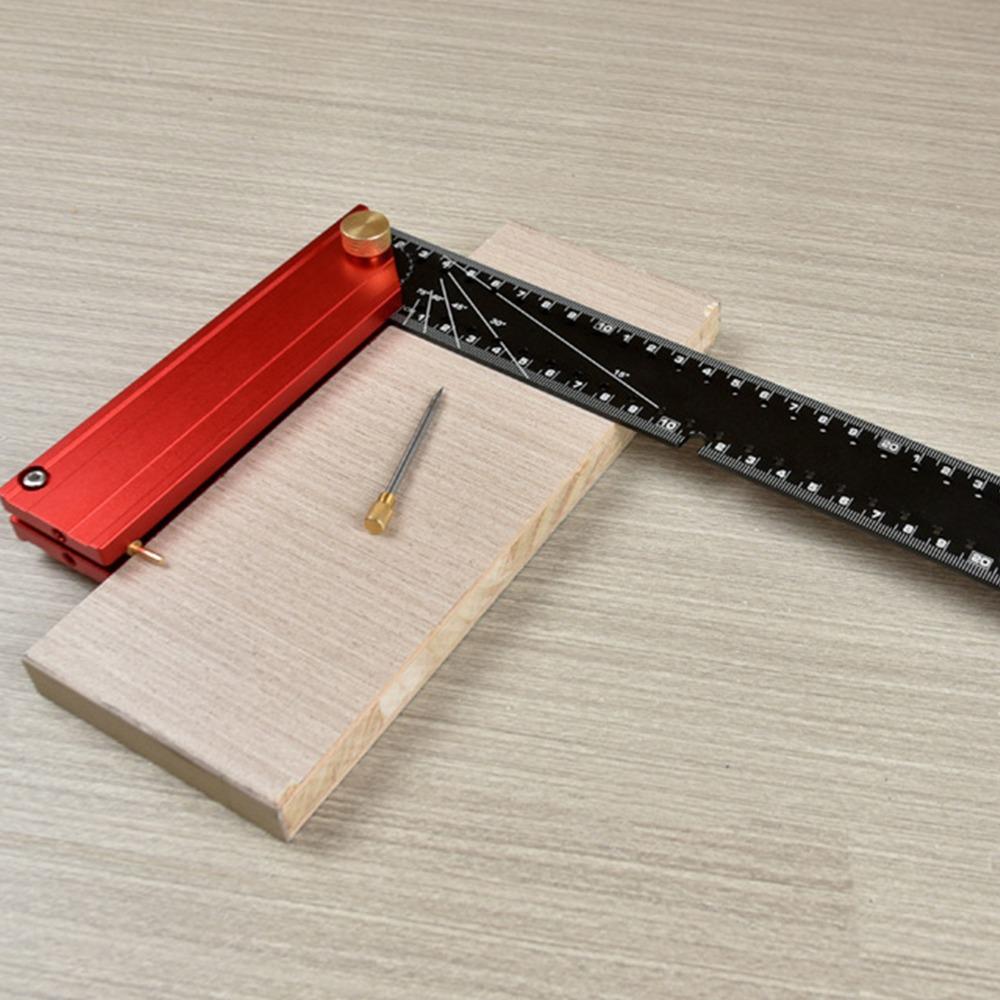 90 Degree Framing Square Aluminum Alloy Carpenter Square Ruler L Shaped Ruler  Woodworking