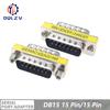 MINI DB9/DB15 9/15/25/37Pin Female/Female/Male Gender Changer VGA Plug connector Adapter D-Sub RS232 Serial Plug Connector