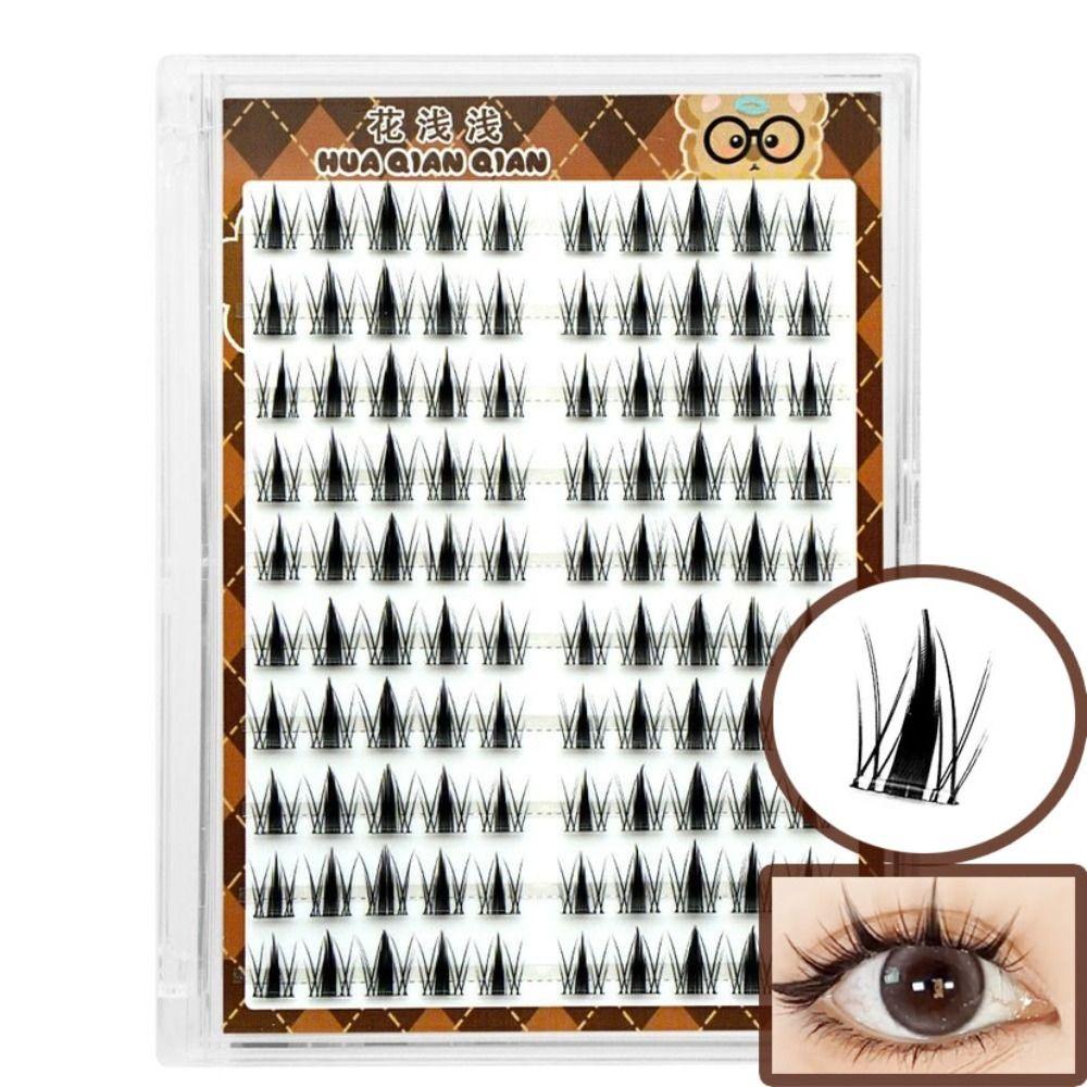 Flauschige Klebefreie Falsche Wimpern Lang Anhaltende Selbstklebende Wimpernbüschel Party