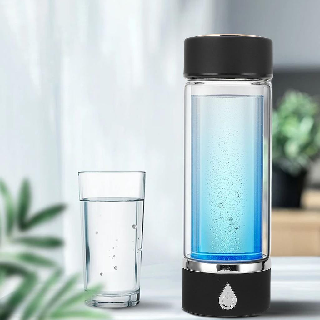 420ml Hydrogen Water Bottle Maker Portable Rechargeable Hydrogen Rich Water Generator for Daily Travel Fitness