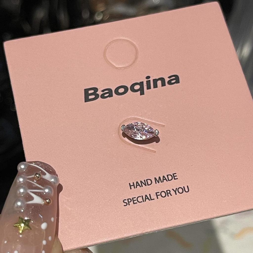 Kolekcja Kolczyków do Chrząstki ze Stali Tytanowej, Przyjaznych dla Snu, z Różowym Cyrkonem