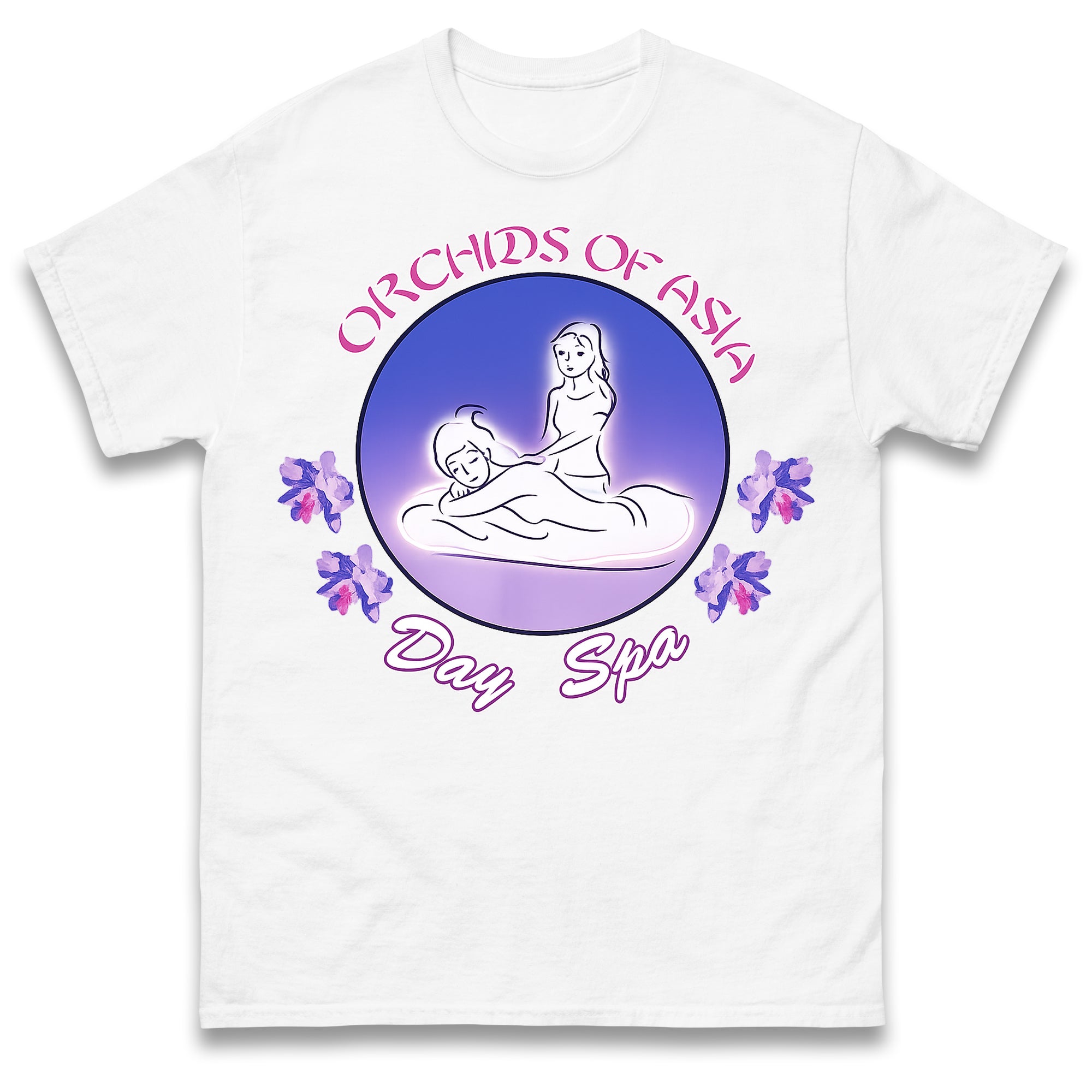 Orchids of Asia Day Spa T Shirt Tshirt Mens Womens Unisex Tops Tees 3XL