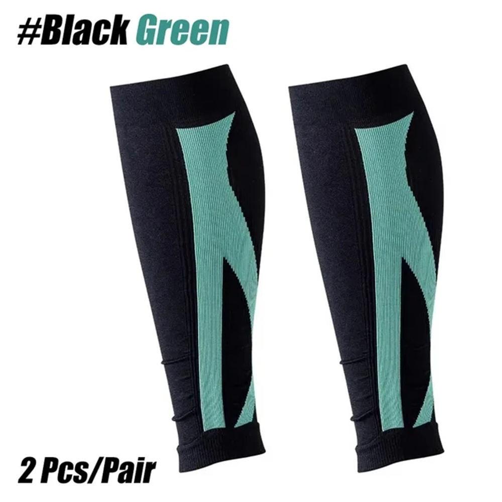 1Pair Calf Compression Sleeves for Men Women - Footless Compression Socks Support for Varicose Vein, Nursing, Pregnancy, Running