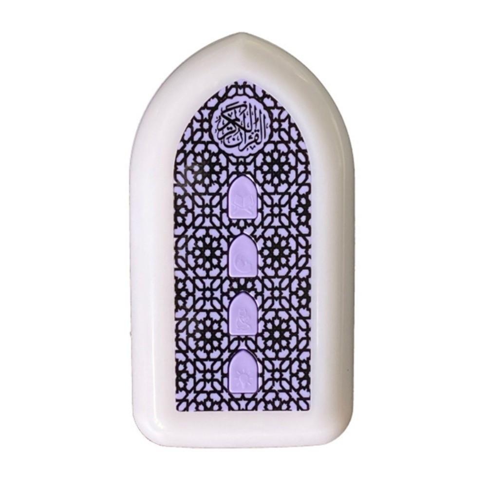 Wall Socket UK/EU Quran Player Multi-color Portable Wall Mount Speaker Mini Interactive LED Atmosphere Light Muslim Daily Pray