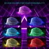 LED Luminous Mask, Bar Trampoline Luminous Prop, USB Charging, Colorful Fiber Optic Luminous Mask