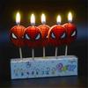 5Pcs/set Spiderman Candles Anime Figures Boys Birthday Party Decor Candles Hulk Themed Bougies for Kids Boy Shower Gift