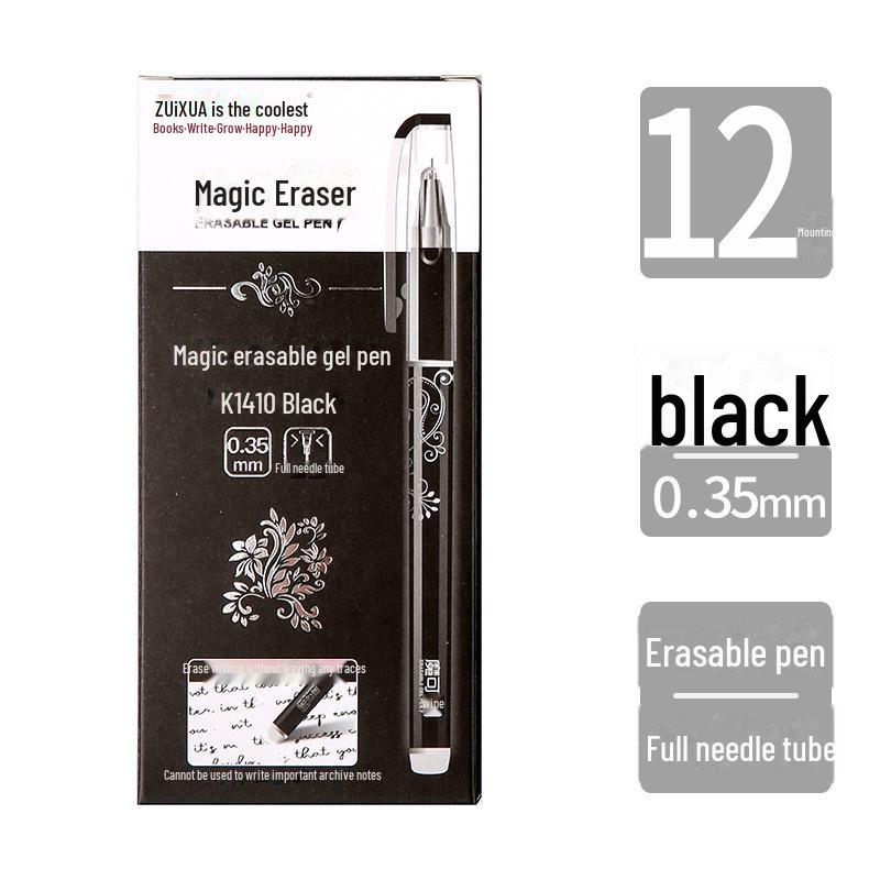 

Гелевая ручка Crystal Blue & Black 0,35 мм со стираемым стержнем — не оставляет следов, легко стирается, подходит для студентов 0.35mm