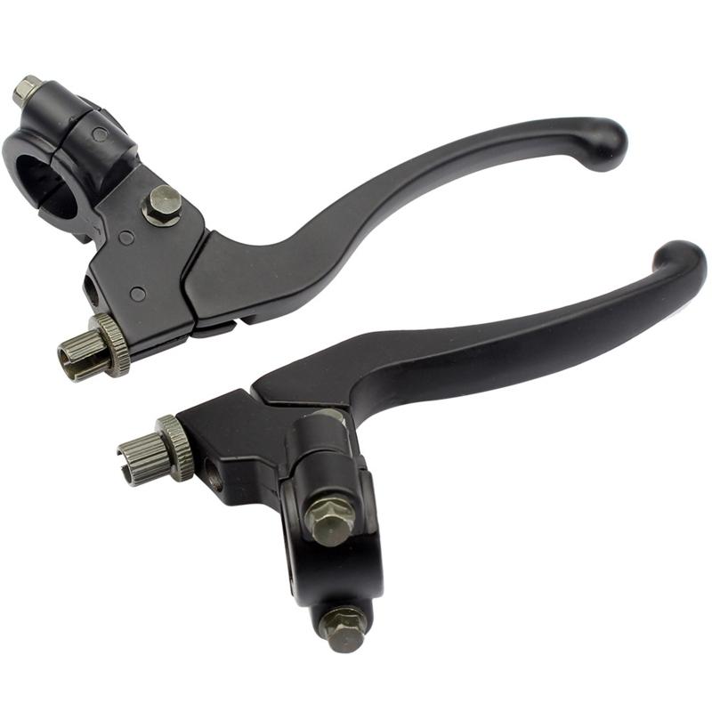 Motorcycle Brake Cable Clutch Lever 7/8'' 22mm Mount for Honda CRF50 XR50 Kawasaki Suzuki Scooter Dirt Bike Scootor 2pcs