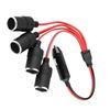 4 Way Car   Cigarette Lighter Splitter 180W High Power Adapter with   for Car RV SUV Truck Racing Car   ABS Housing Professional