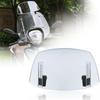 Motorcycle Windshield Extension Windscreen Deflector Adjustable Clip-On Windshield Universal For Most Motorcycle