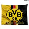 Borussia Custom Name Wall Tapestry Aesthetic Wall Hanging Printed Fabric Blanket Decorative Tapestries for Bedroom Living Room Home Decor