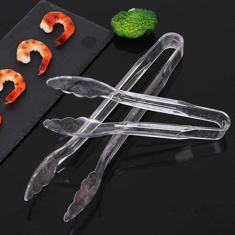 Durable Transparent PC Food Clip for Bread, Cake, Buffet, and Multi-Purpose Use