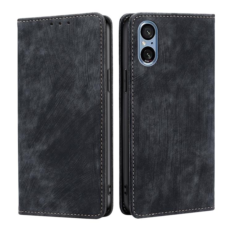 RFID Anti-theft Brush Magnetic Leather Phone Case
