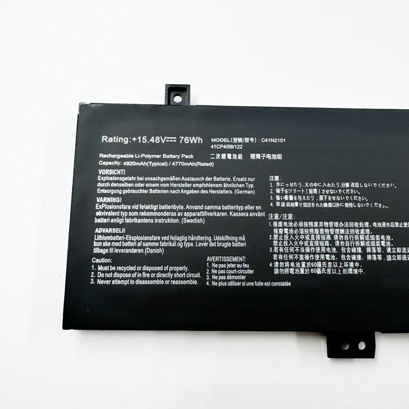 C41N2101 Laptop Battery For ASUS FX517Z FX517ZE FX517ZM FX517ZC FX517ZR GA402RK UM6702RA