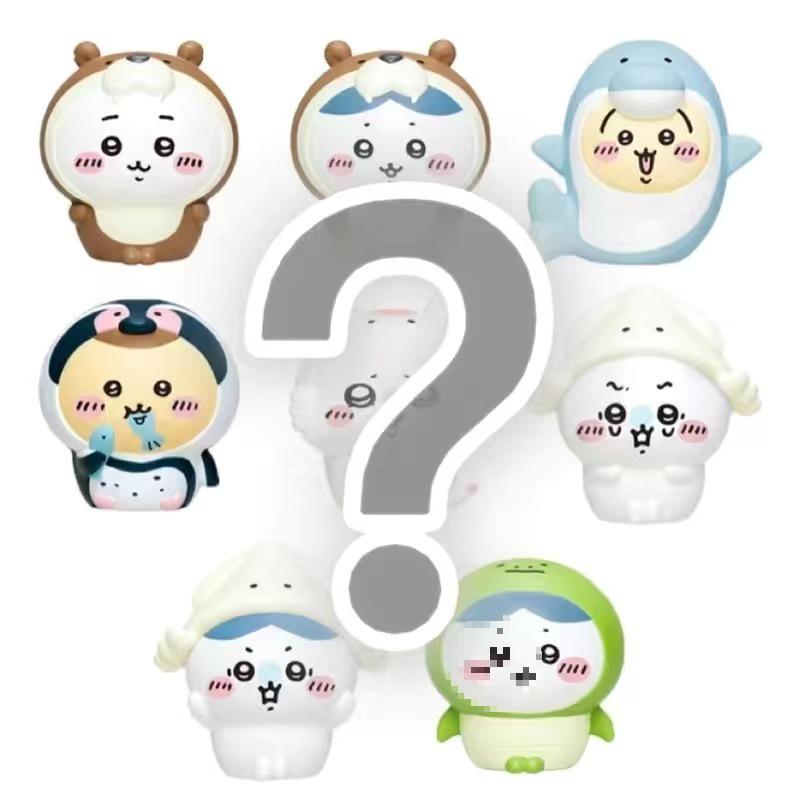 Япония Kitan Серия аквариумов Chiikawa: Самоироничный Медведь, Дельфин, Усаги, Кальмар, Палец-марионетка Дзии - Слепой бокс