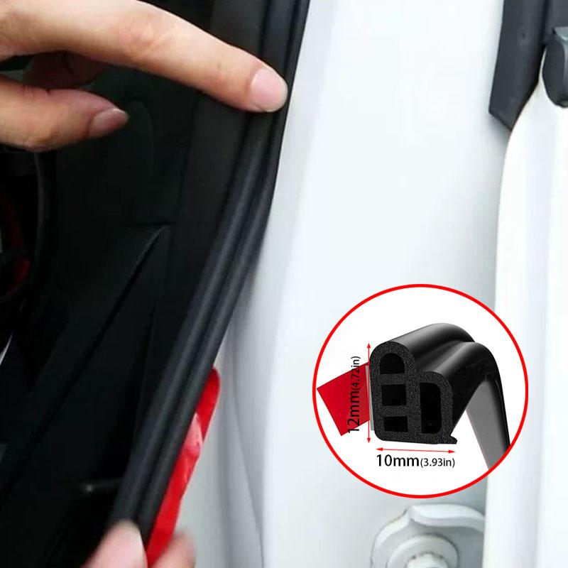 Dvojitá těsnící lišta automobilových dveří Gumové těsnicí lišty Ochrana dveří automobilu Zvuková izolace Zvukově izolační páska proti hluku typu L