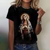 Summer Dreamcatcher 3D Print T-Shirt Women's Street Casual Retro Y2K Short Sleeve Crew Neck Top