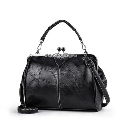Klasyczny Retro Design Damskie Torby Crossbody dla Kobiet Skórzana Torebka Torba na Ramię z Klipsem Modna Pogrubiona Vintage Torba Tote