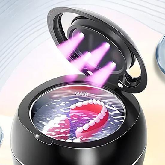 Ultrasonic Scaler Efficient Ultrasonic Cleaning Technology One-button Denture Scaler 5/10min One-Button Operation LED Display Ultrasonic Plaque