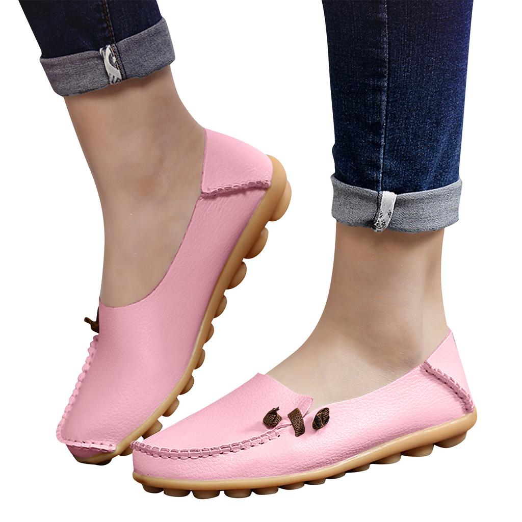 Orthopädische Loafer Schuhe Für Damen Orthopädische Leder Loafer Business Schuhe Für Damen Leichte Flats Lässiger Komfort - Gehschuhe Mit Blume