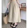 Summer Women Fashion Colorful Long Skirts Girls Versatile Comfortable Elastic Dress Concise Leisure Vacation Skirt