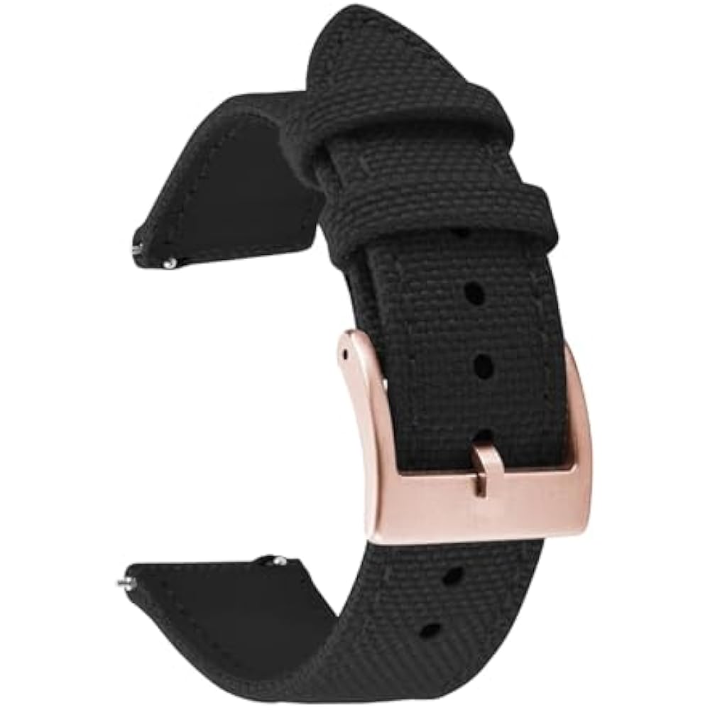 18mm 20mm 22mm canvas nylon watch strap canvas leather quick release watch band for men and women...