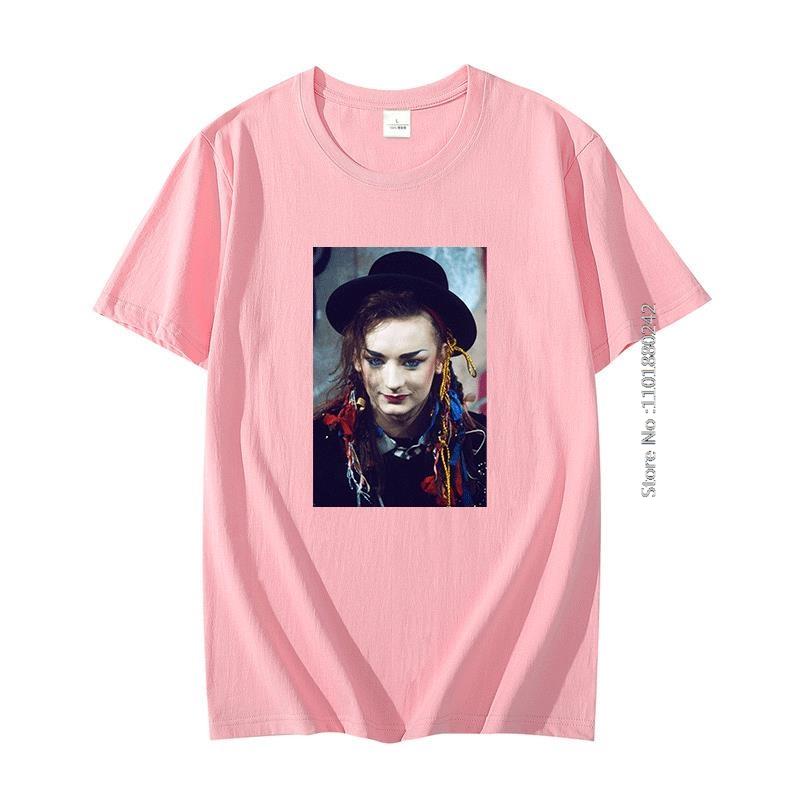 Boy George Cool Poster Birthday Present Fashion Graphic T Shirts Big Size Short Sleeve T Shirt Summer New Shirts And Tshirts