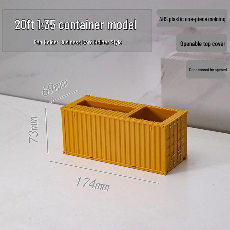 20ft 1:35 Container Model Ornament & Pen Holder Business Gift – Customizable with Graphics & Text