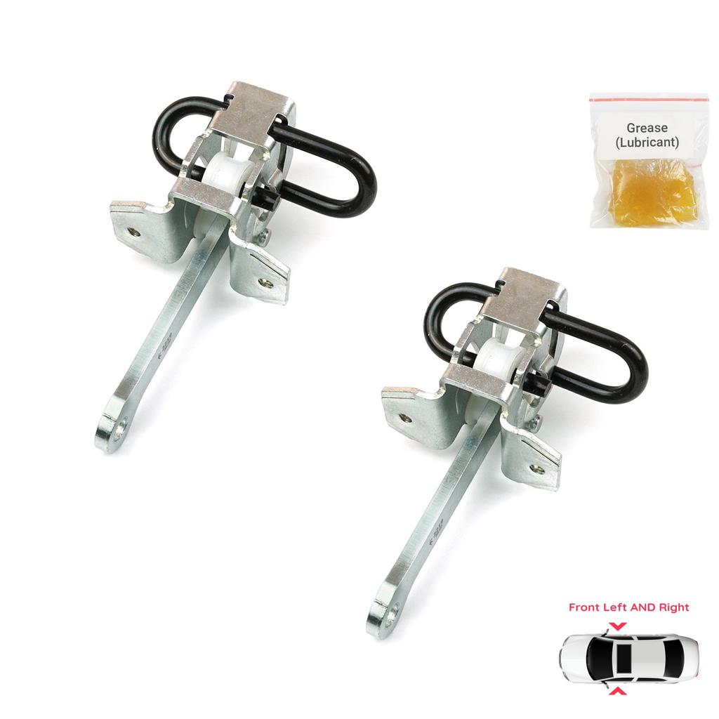 BDP1063-1 2 Pieces Front Left AND Right Door Catch Hinge Brake Stop Check Strap Limiter Lever Arm for BMW 3 Series E36 1990-2000 51218165005
