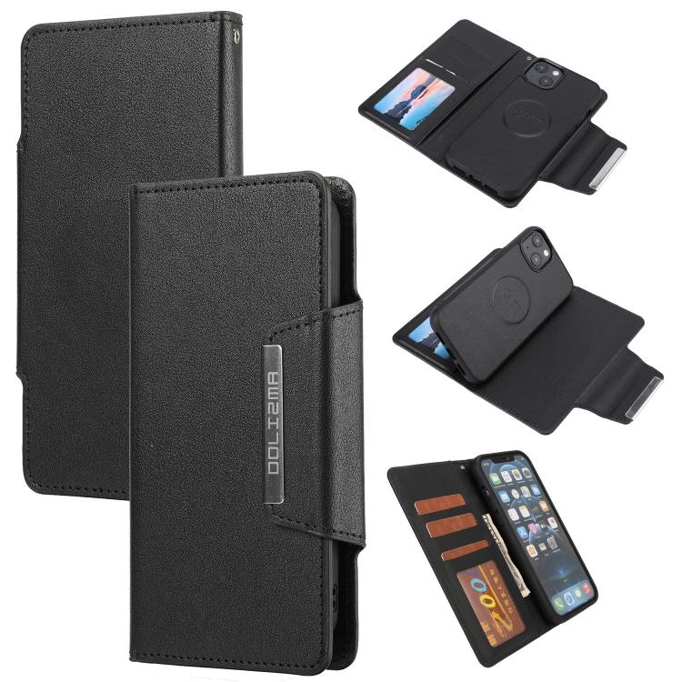 For iPhone 13 Ultra-thin Separable Magnetic Horizontal Flip Leather Case with Card Slot & Wallet