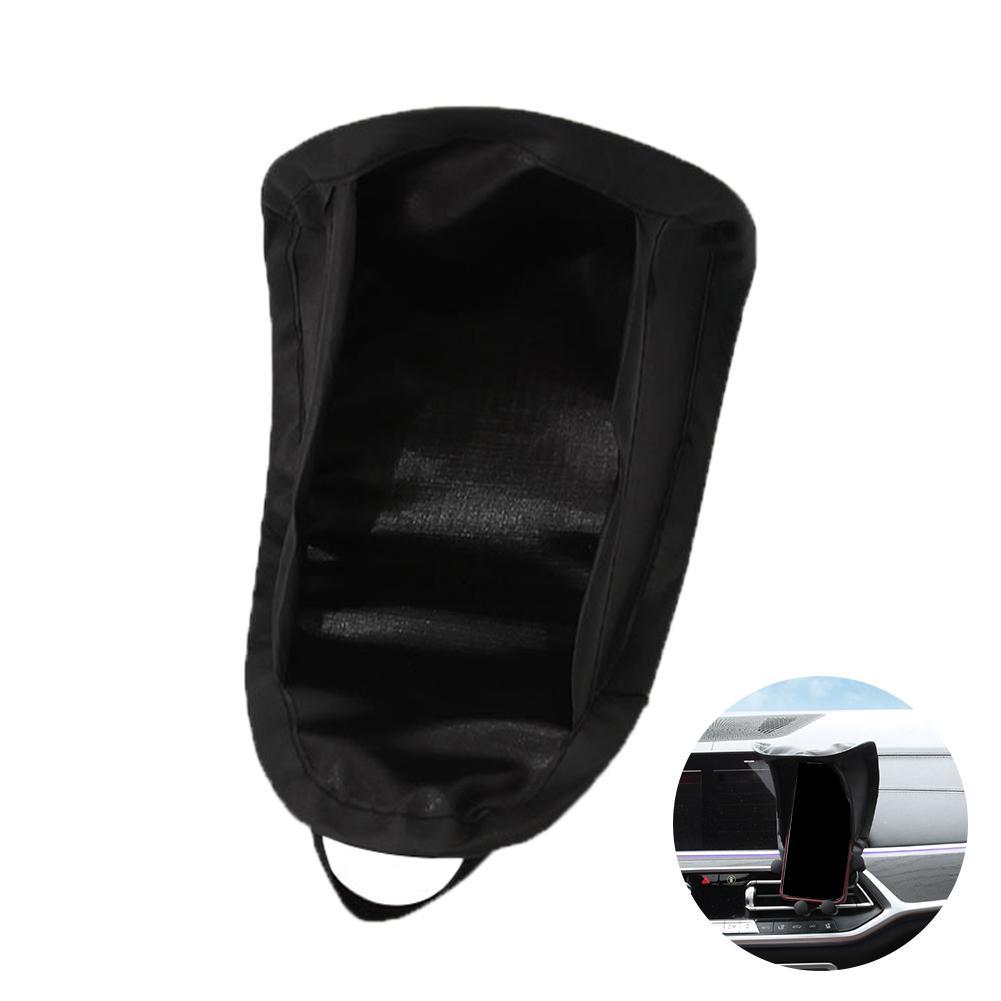 

1PCS Black Cell Phone SunScreen Cover Car Phone Umbrella Sun Shade Universal Glare Blocking Phone Cover Car Supplie