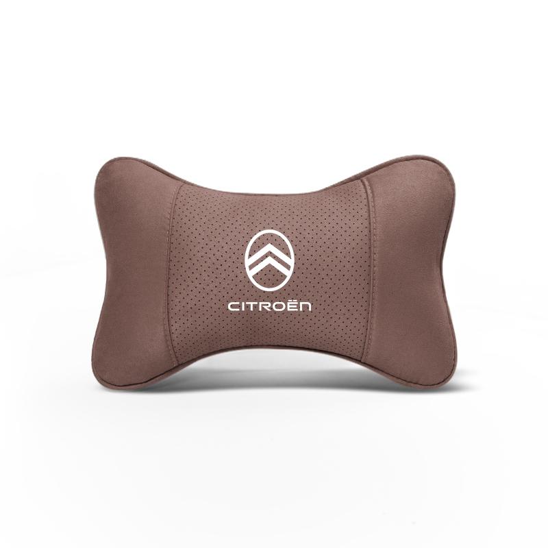 Car Seat Headrest Soft Suede Neck Pillow For Citroen C4 C3 C2 C1 DS3 Berlingo Xsara Picasso Auto Interior Accessories keychain aks256