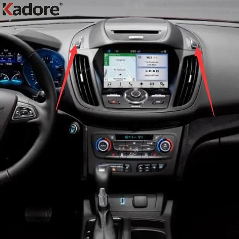 Декоративная накладка на центральный воздуховод автомобиля для Ford Kuga Escape 2017 2018 Матовые элементы интерьера Аксессуары