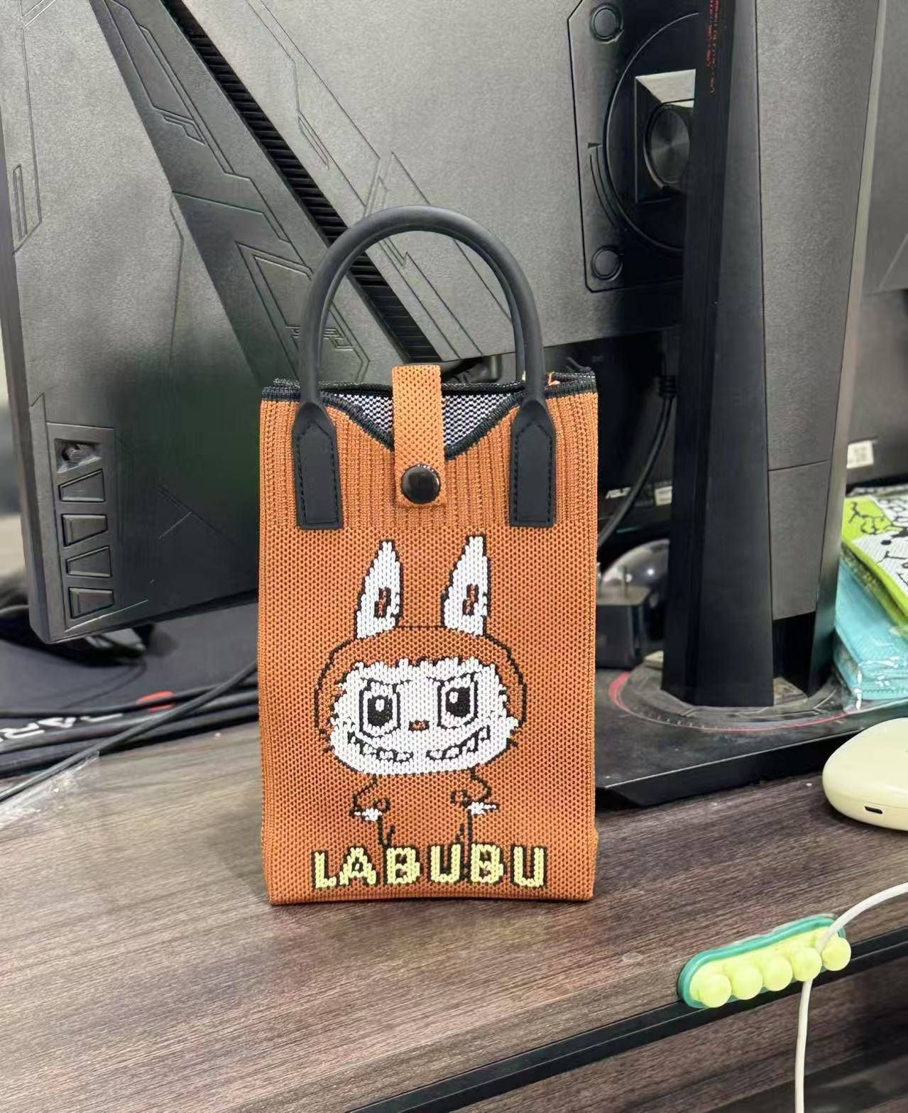 

labubu милая вязаная сумка кроссбоди кошелек для монет сумочка CLE