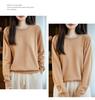 Korean Fake Two-Piece Round Neck Knitted Sweater for Women - 2025 Autumn