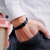 Noter New 2Pcs/Set Men Bracelet Grade A 4mm String Wrap Braslet 6mm Onyx Hematite Stone Healing Yoga Meditation Braclet Pulseria