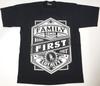 FAMILY FIRST T-Shirt Urban Streetwear Hustle Herren 100% Baumwolle T-Shirt Schwarz Neues Unisex T-Shirt