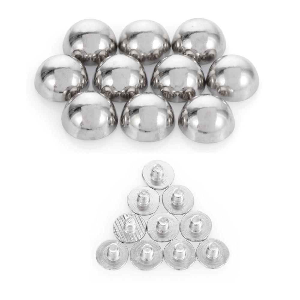 8/10/12/16/20mm Punk Metallo Chiodo Artigianato Pelle Abbigliamento/Borsa/Scarpe Viti Testa Tonda Rivetti a Cupola Funghi Chiodo Solido Bullone