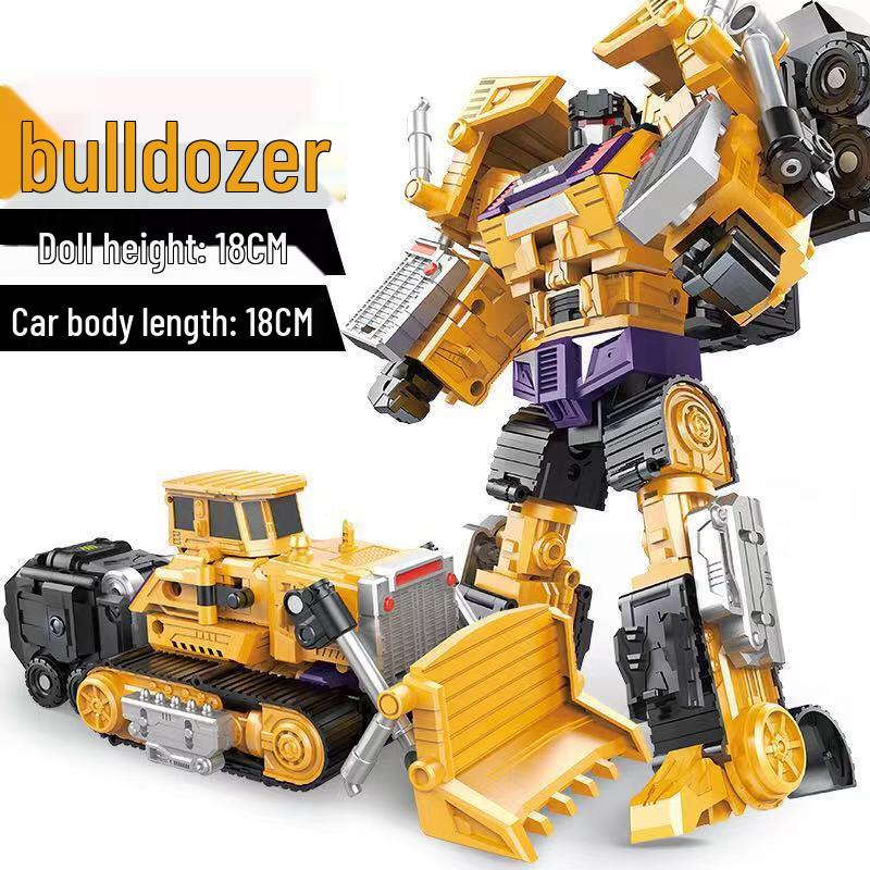 Devastator King Kong Robot Engineering Vehicle Action Figure - Six-In-One Model for Kids