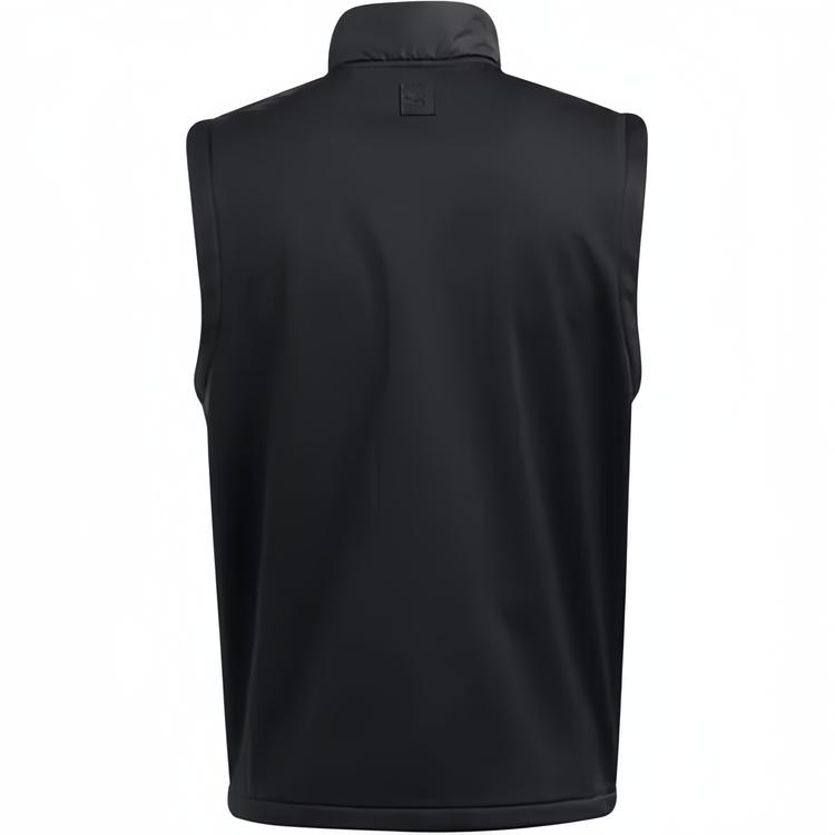 Under Armour Zip Collar Solid Vest Men Vests Black 1385830-001
