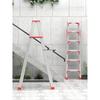 Extra Thick Aluminum Alloy Folding Herringbone Ladder for Home and Engineering Use