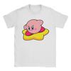 Mens Kirbys On a Star T Shirts  100 Cotton Clothes Vintage Short Sleeve O Neck Tees Plus Size TShirts