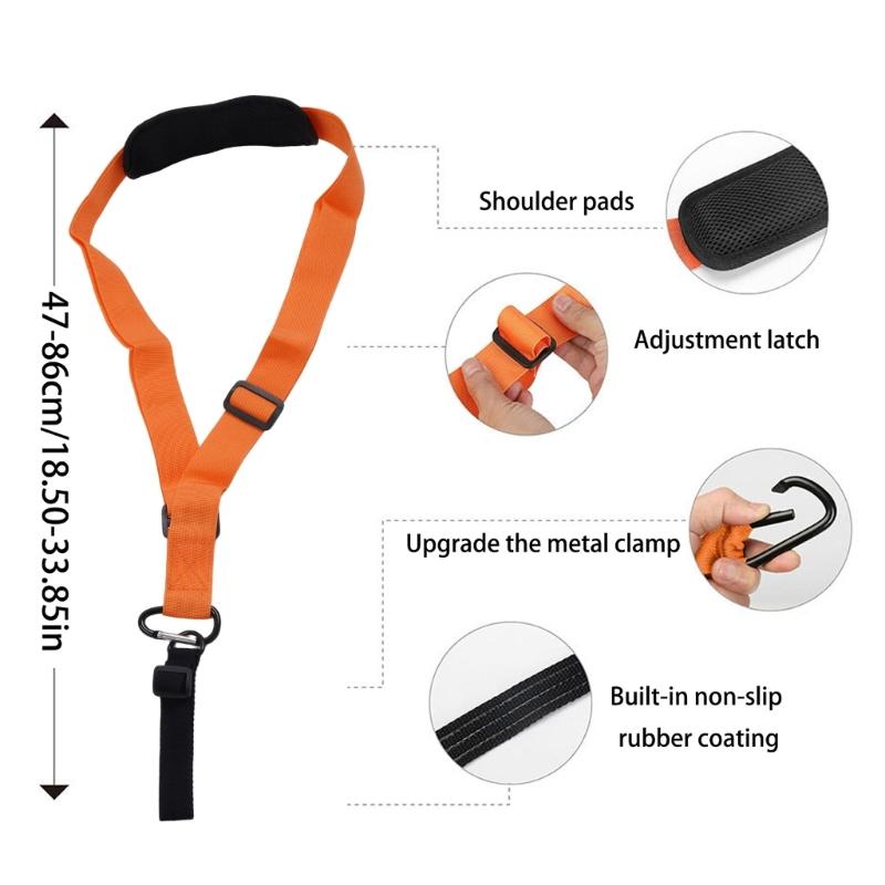 Wide Comfort Harness For String Trimmers Blowers Universal Compatibility And Ergonomic Weight Distribution Design