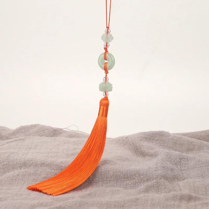 2Pcs Imitation Chinese Knot Tassels DIY Curtain Clothes Bag Craft Supplies Classical Style Tassel Pendant 13cm Beaded Fringe