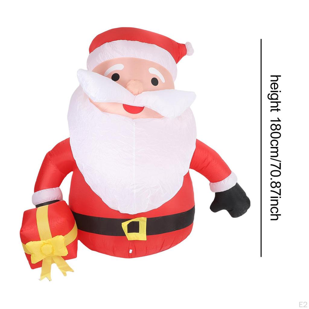 5.91ft Christmas Inflatable Santa Claus Ornament for Year Holiday Garden