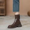 Fashion British Style Low Heel Women Ankle Boots Fashion Spring Autumn Shoes Ladies Elastic Slimming Mordern Short Booties