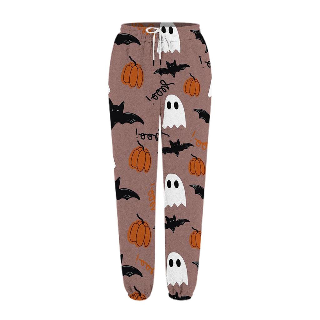 Unisex Halloween-Print Jogginghose - Lockere Freizeithose für Feiertags-Kostümpartys