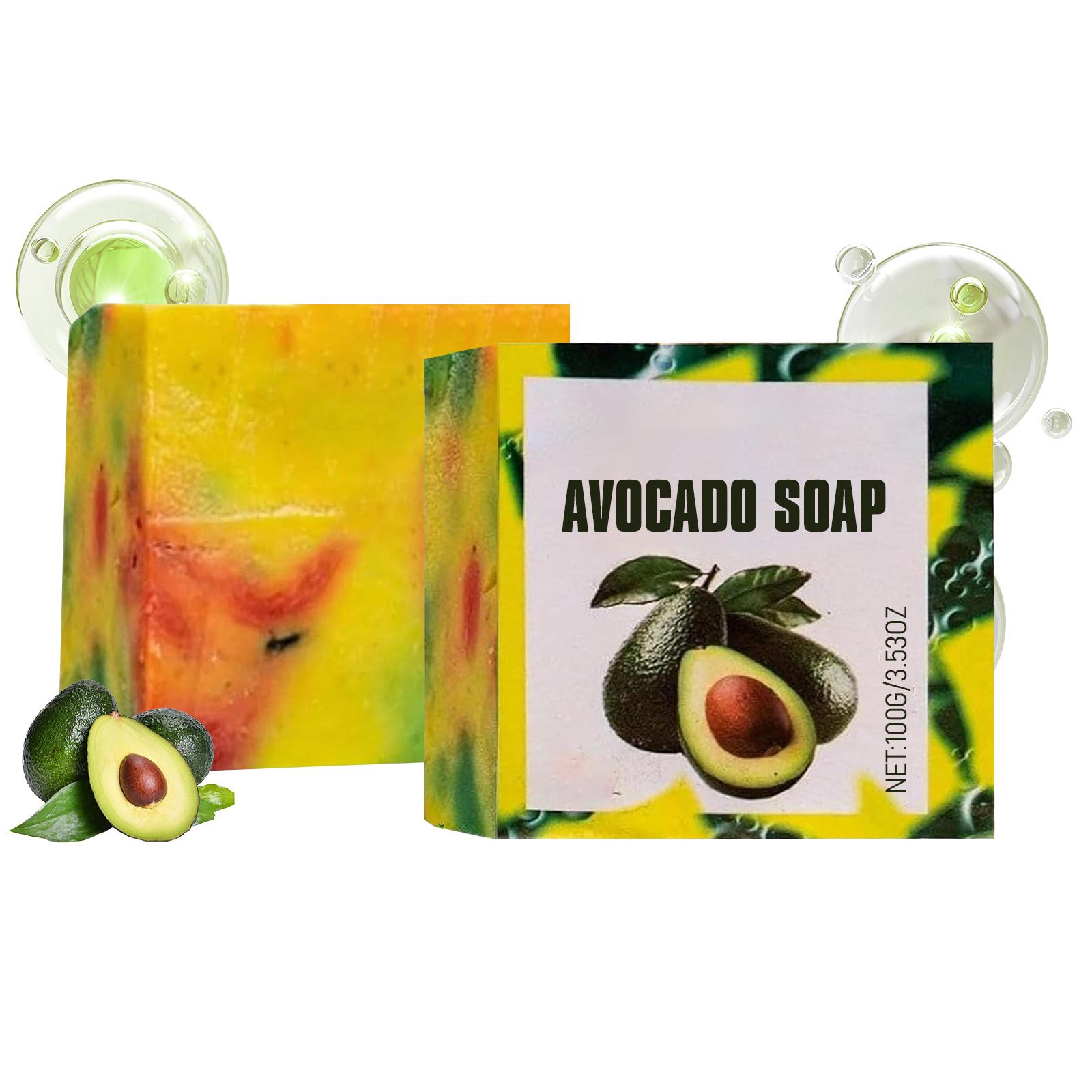 AMZ Avocado Shower Soap 100g: Gentle, moisturizing, cleanses pores, leaves skin refreshed and non-sticky.