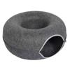 Donut Tunnel Style Felt Cat Bed - Breathable, Removable, Washable, All-Season Use