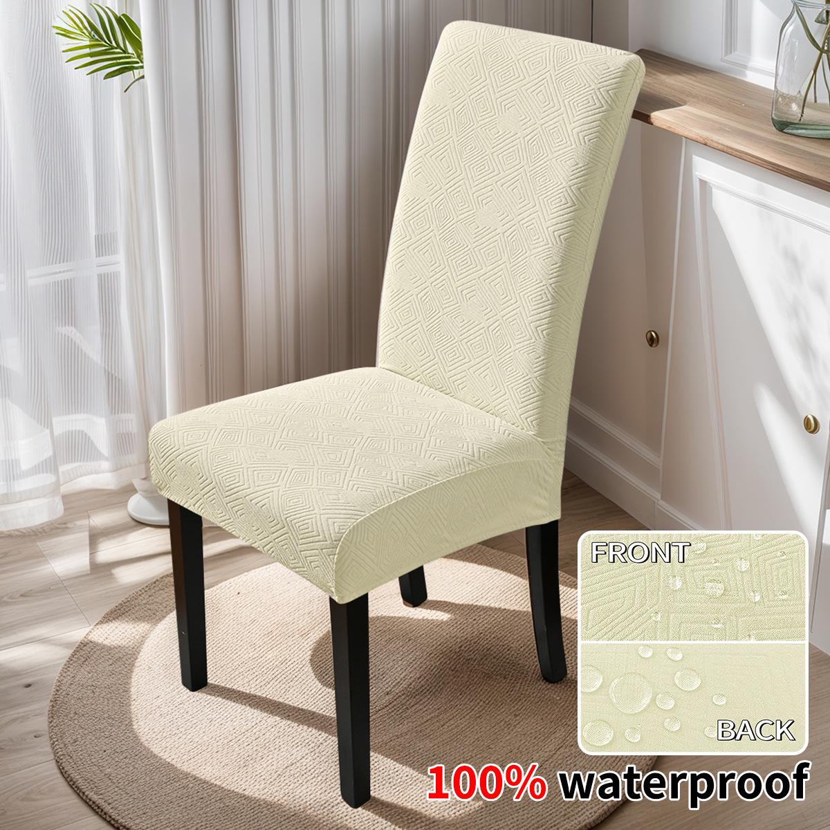 

Водонепроницаемый эластичный жаккардовый чехол для стула с высокой спинкой с ламинацией ТПУ (240 г/м2) S (Height 35-45cm)